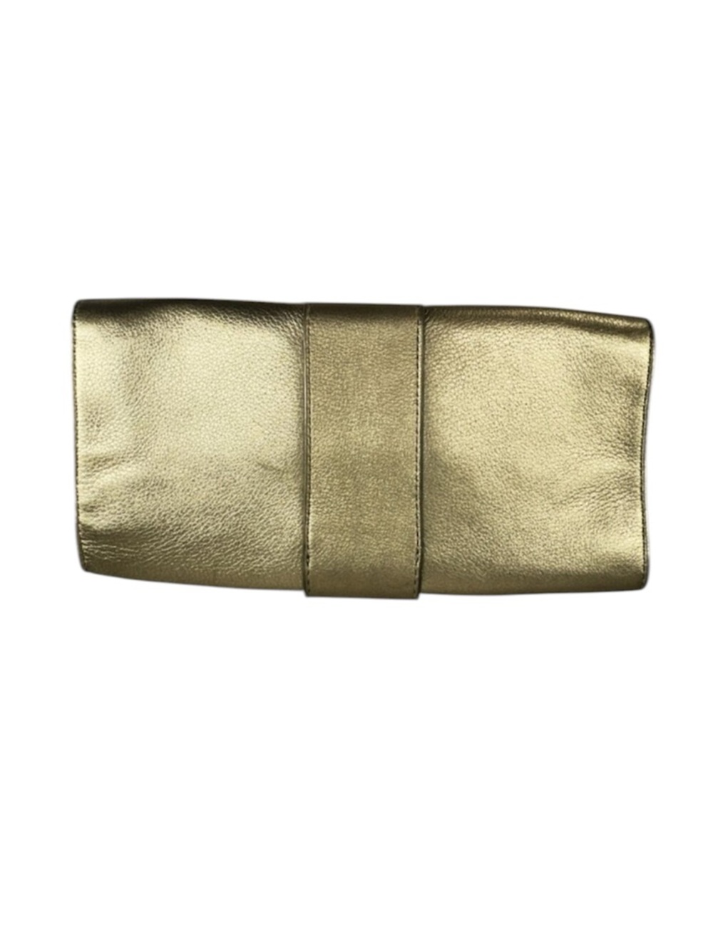 Michael Kors Gold Clutch Wallet Pebbled Leather - Picture 2 of 7